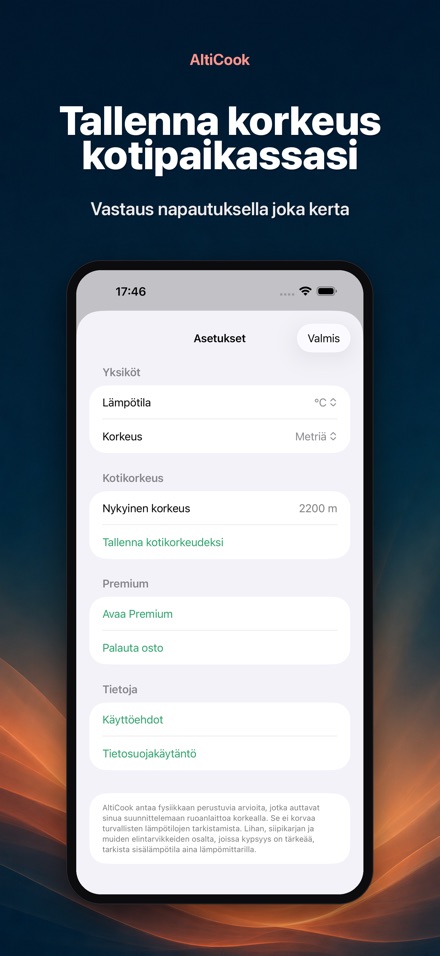 AltiCook: Ruoanlaitto ylhäällä 8