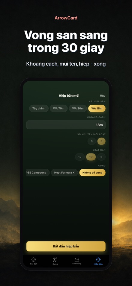 ArrowCard: Điểm Bắn Cung 5