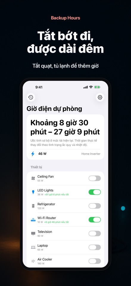 Backup Hours: Pin trụ mấy giờ 2