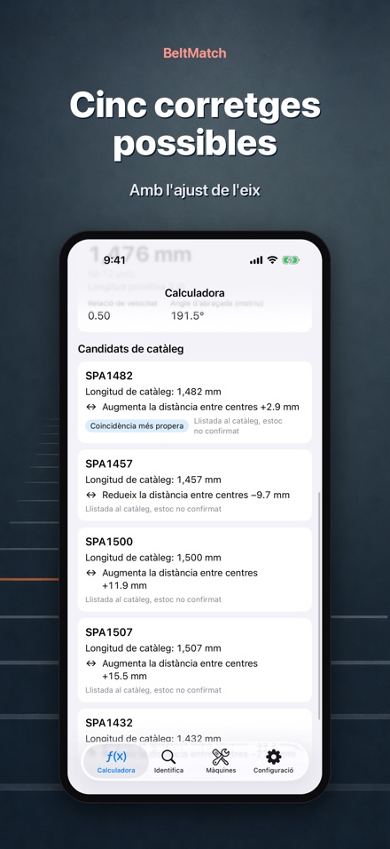 BeltMatch: Cerca corretja en V 3