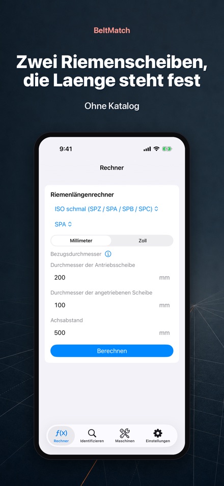 BeltMatch: Keilriemen-Suche