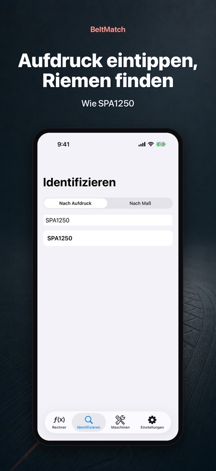 BeltMatch: Keilriemen-Suche 5