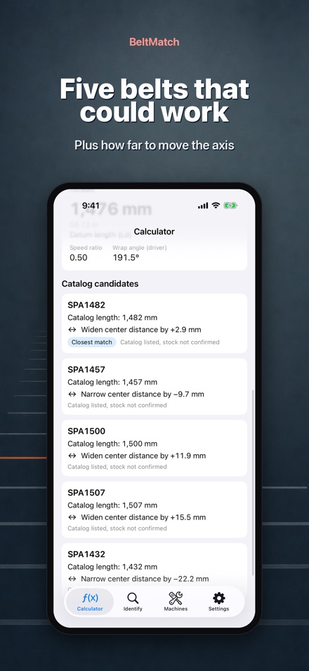 BeltMatch: V-Belt Finder 3
