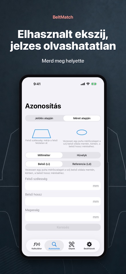 BeltMatch: Ékszíj kereső 6