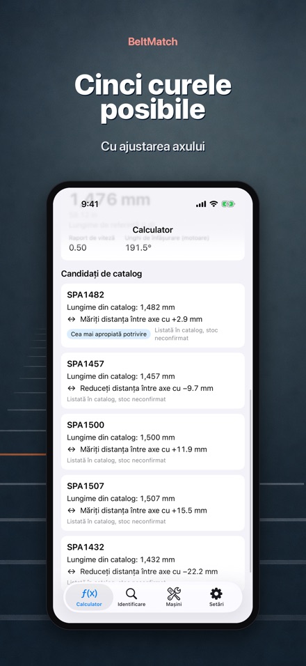 BeltMatch: Caută curea V 3