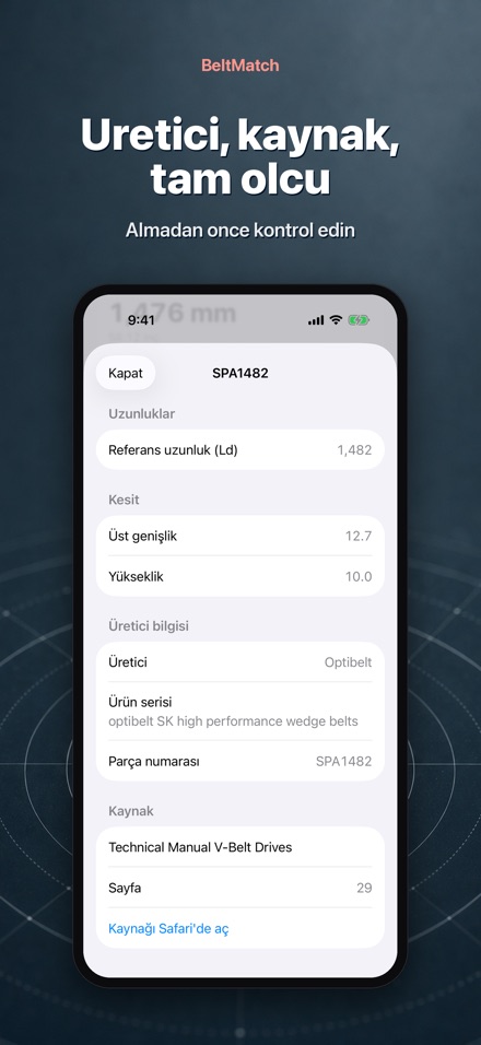 BeltMatch: V Kayışı Bulucu 4