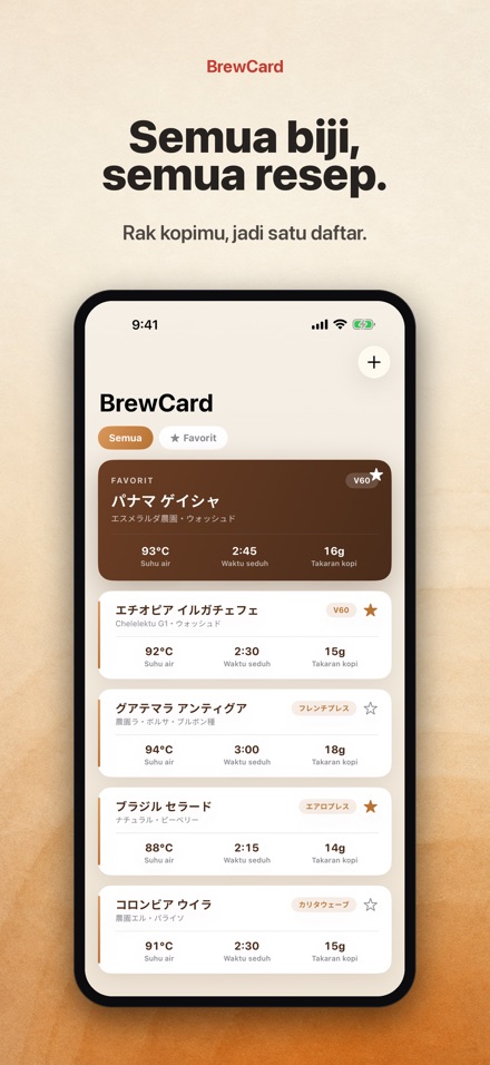 BrewCard: Kartu Resep Kopi 3