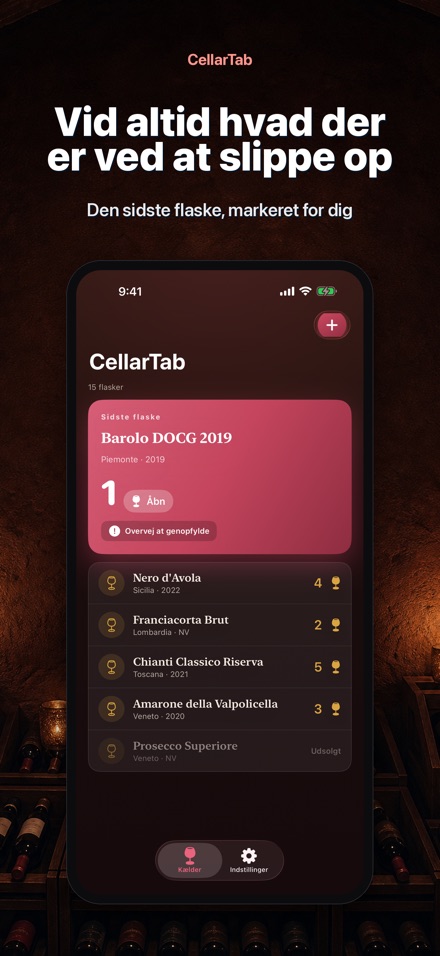 CellarTab: Vinkælder Log 2