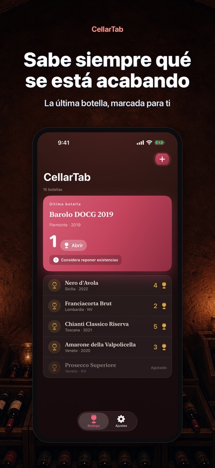 CellarTab: Registro de Bodega 2