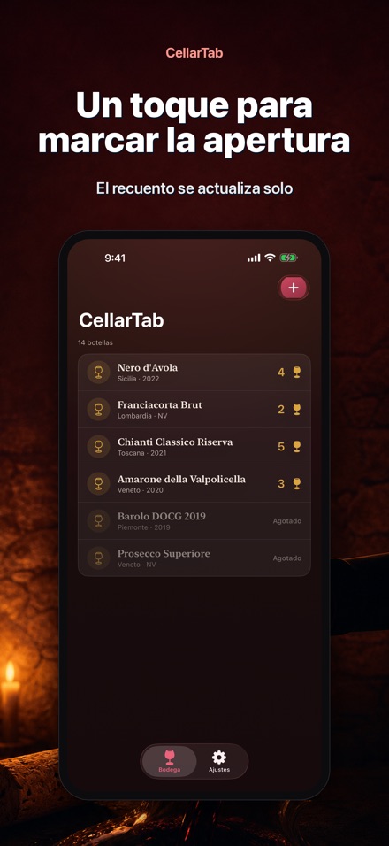 CellarTab: Registro de Bodega 5