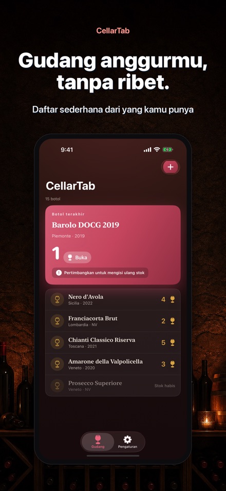 CellarTab: Catatan Kelas Wine