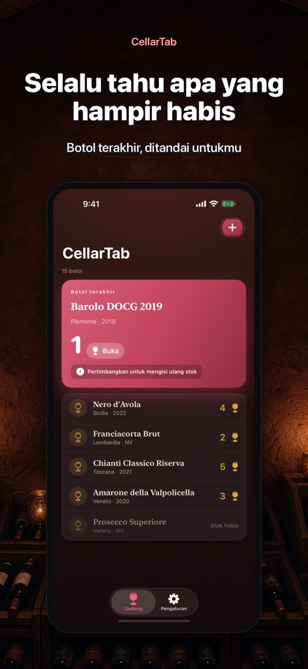 CellarTab: Catatan Kelas Wine 2