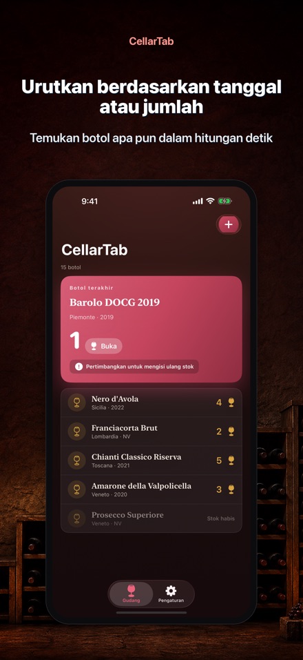CellarTab: Catatan Kelas Wine 3