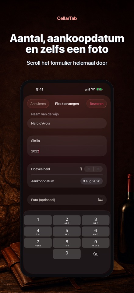 CellarTab: Wijnkelder Register 10