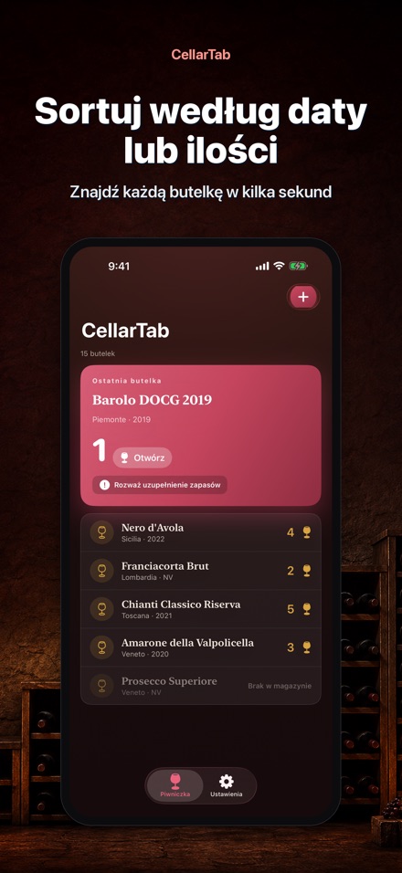 CellarTab: Ewidencja Winiarni 3