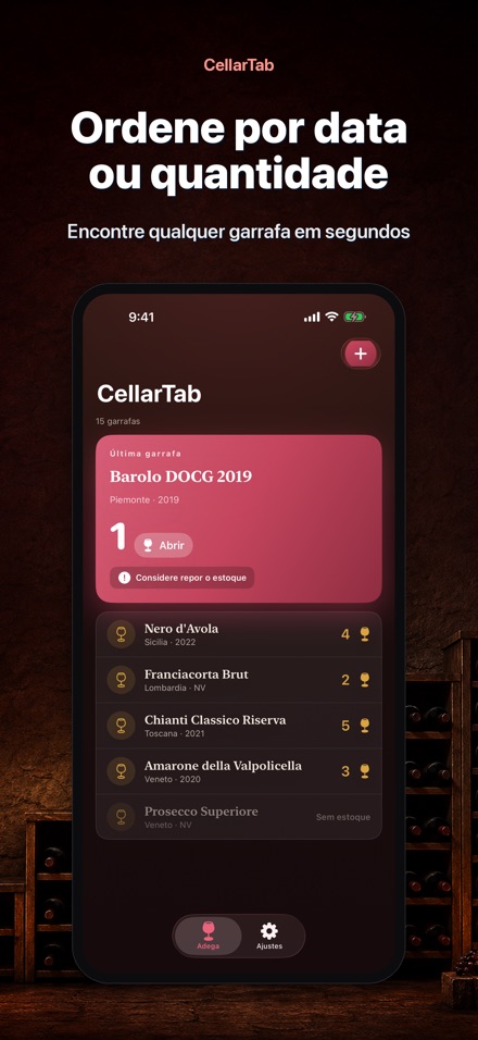 CellarTab: Registro de Adega 3