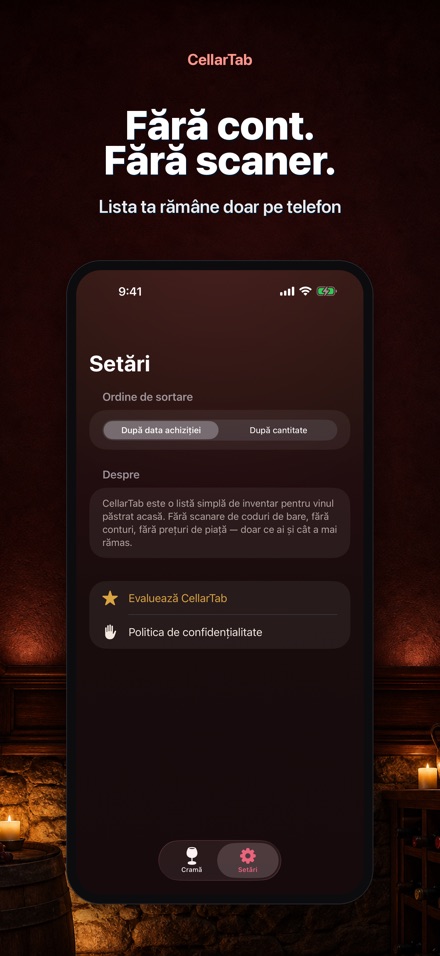 CellarTab: Jurnal Cramă 7