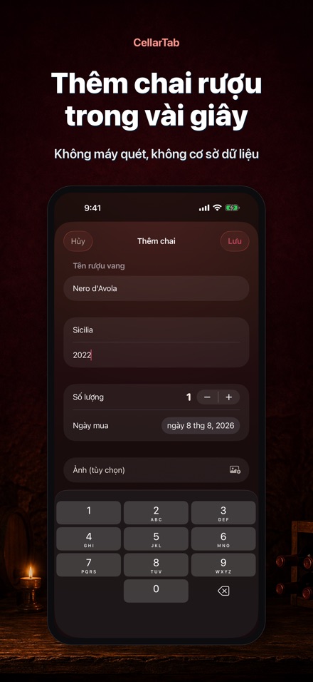CellarTab: Nhật Ký Hầm Rượu 4