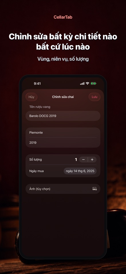 CellarTab: Nhật Ký Hầm Rượu 8