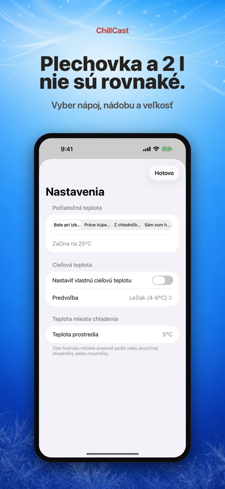 ChillCast: časovač chladenia 4