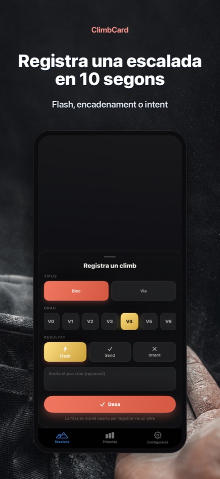 ClimbCard: Diari d'Escalada 3
