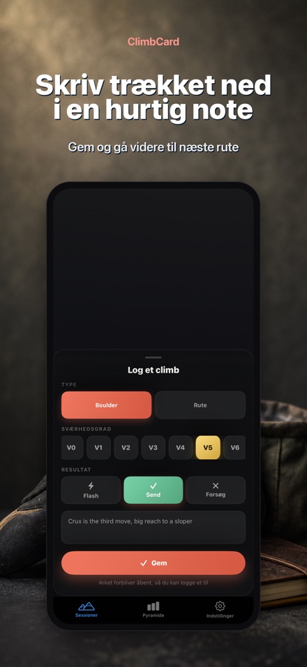 ClimbCard: Klatrelog 7