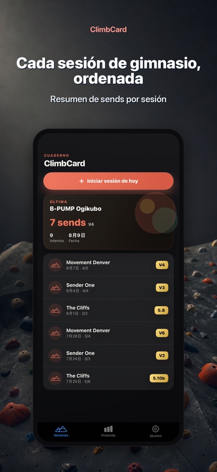 ClimbCard: Registro Escalada 4