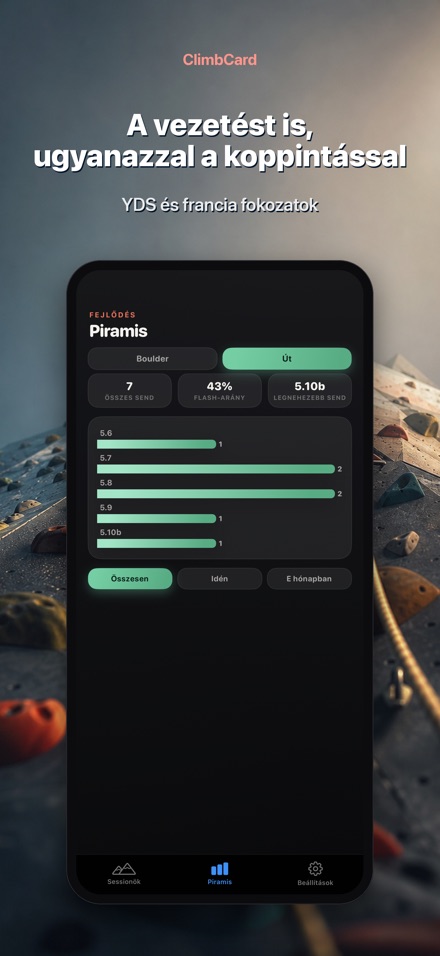 ClimbCard: Mászónapló 5
