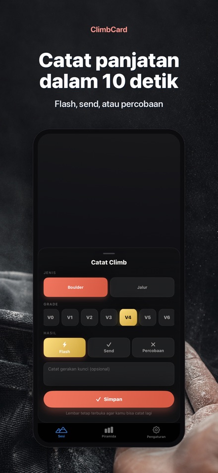 ClimbCard: Log Panjat Tebing 3