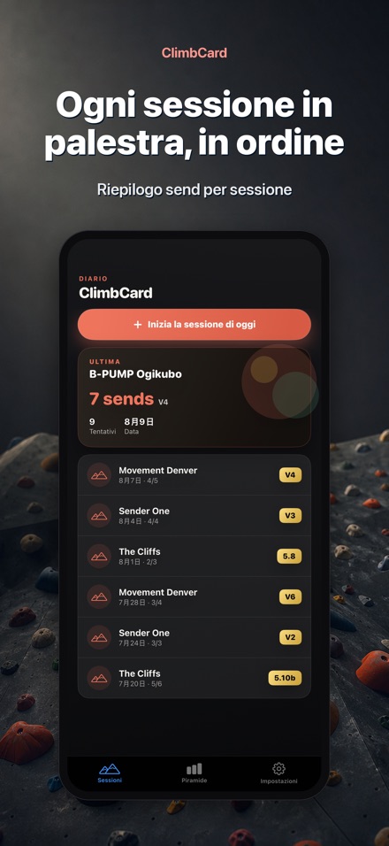 ClimbCard: Diario Arrampicata 4