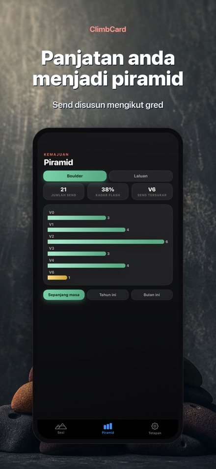 ClimbCard: Log Panjat Batu 2