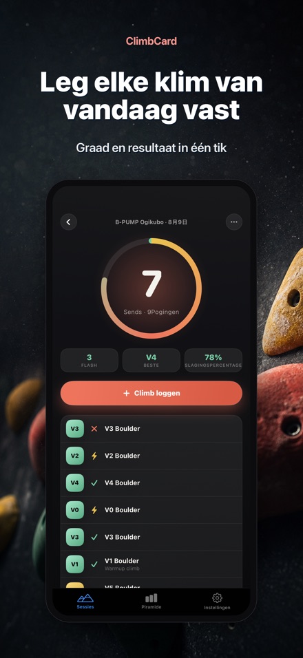 ClimbCard: Klimlogboek