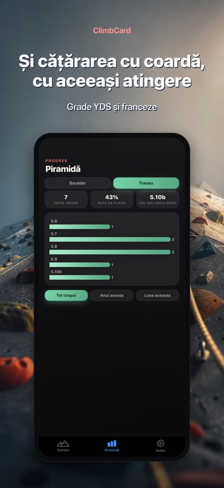 ClimbCard: Jurnal Cățărare 5