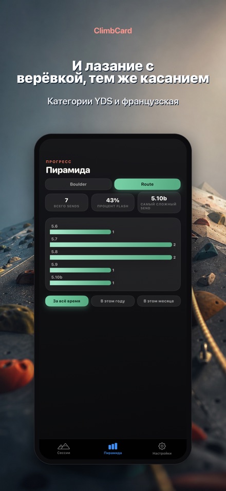 ClimbCard: Скалолазание 5