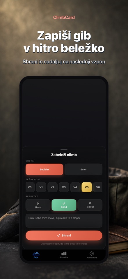 ClimbCard: Dnevnik Plezanja 7