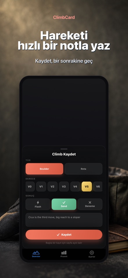 ClimbCard: Tırmanış Günlüğü 7