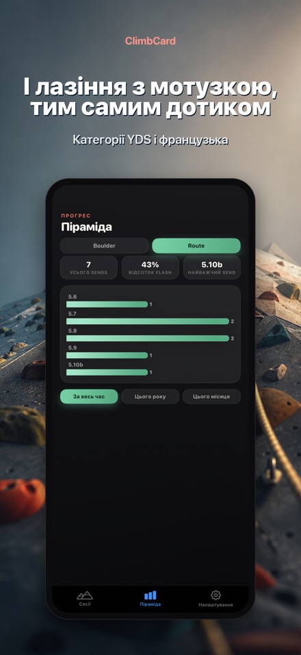 ClimbCard: Скелелазіння 5