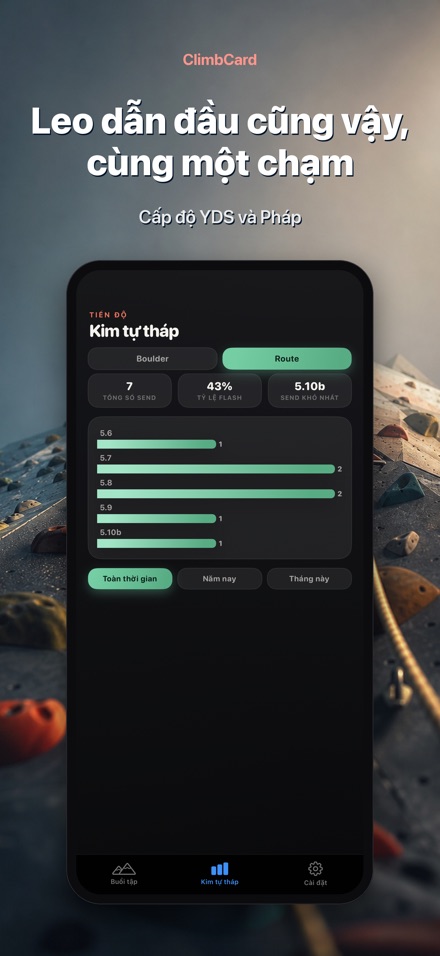 ClimbCard: Nhật Ký Leo Núi 5
