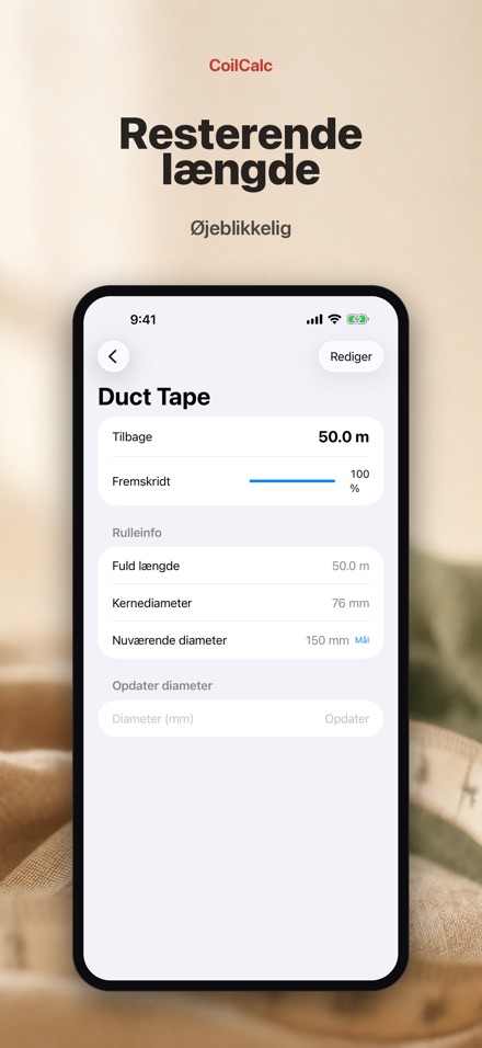 CoilCalc: Rullelængdemåler 2