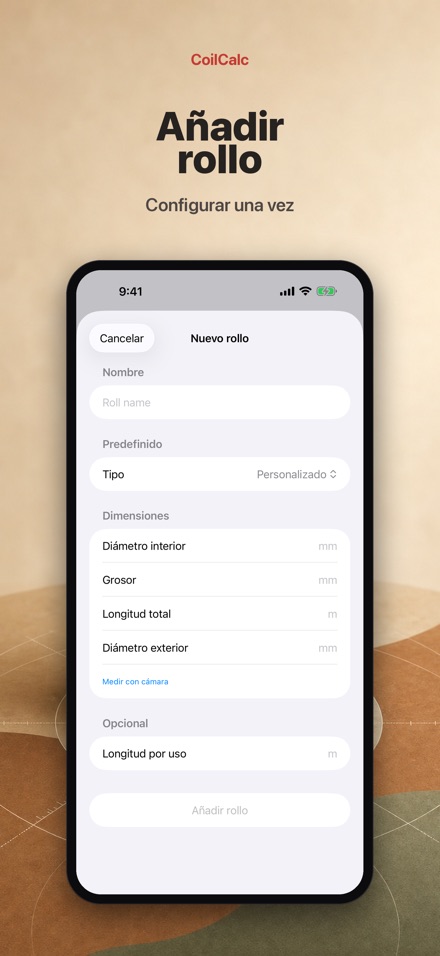 CoilCalc: Medidor de rollo 4