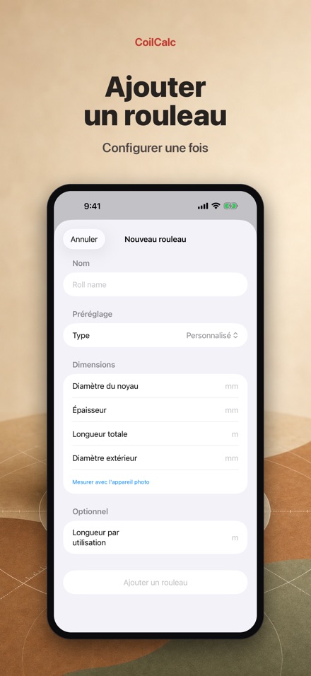 CoilCalc : Mètre à rouleau 4