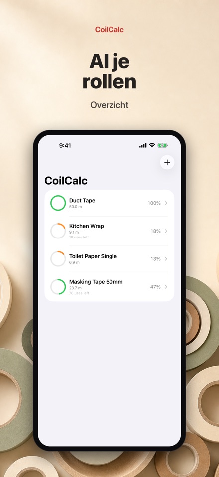 CoilCalc: Rollengtemeter