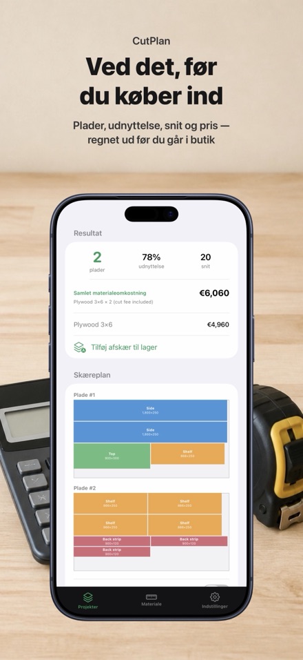 CutPlan: Optimer opskæring 3