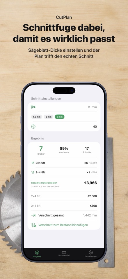 CutPlan: Zuschnittoptimierung 8