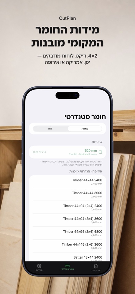 CutPlan: תכנון וניצול חיתוך 5