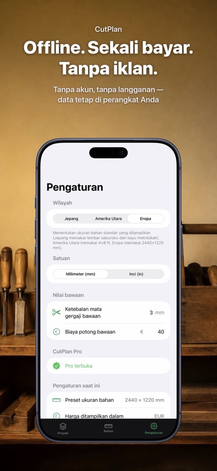 CutPlan: optimasi potong kayu 10