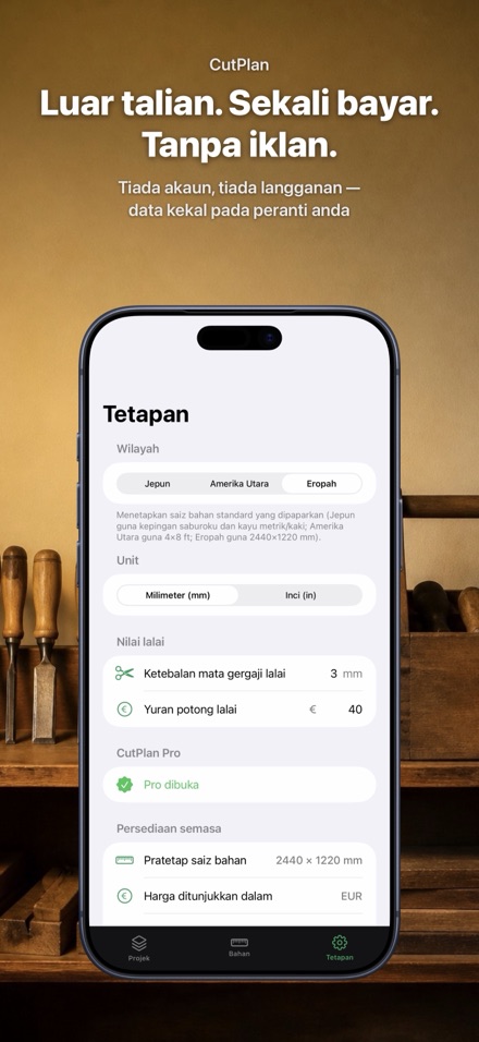 CutPlan: optimum potong kayu 10