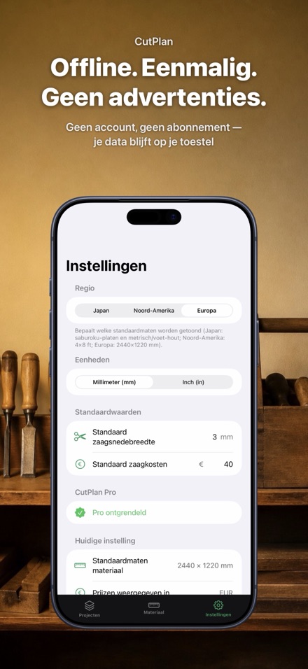 CutPlan: zaaglijst optimizer 10