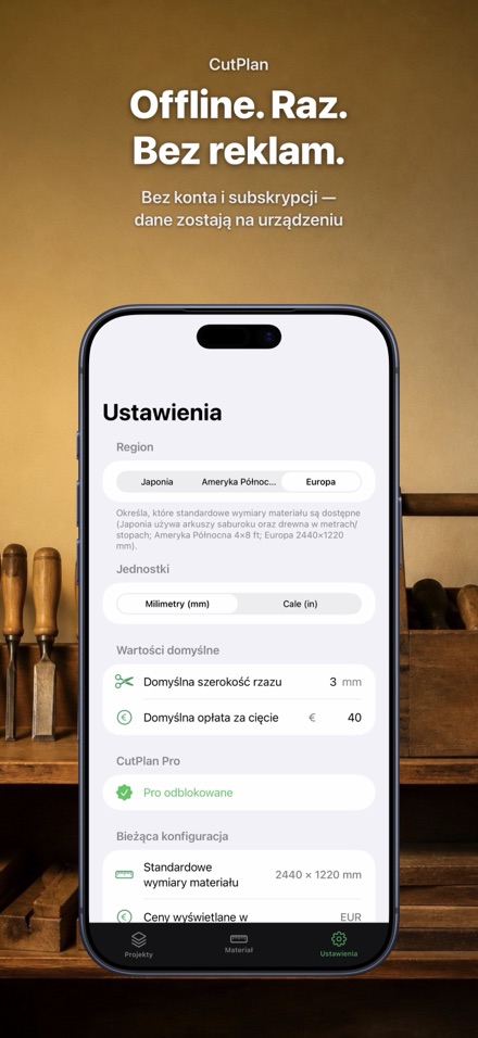 CutPlan: Optymalny rozkrój 10