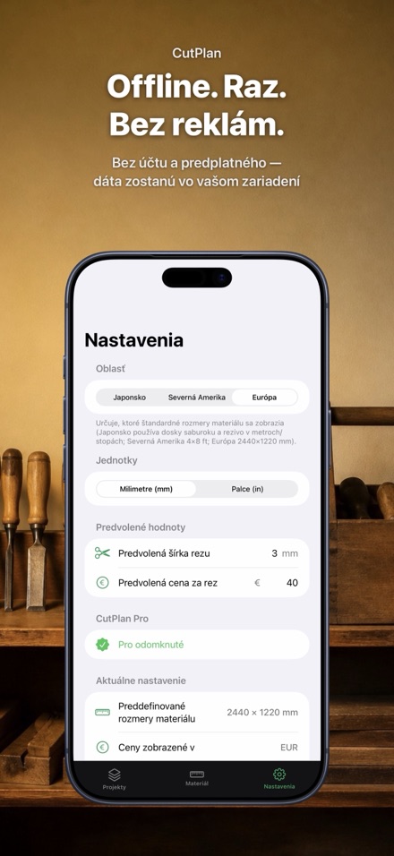 CutPlan: Optimalizácia rezov 10